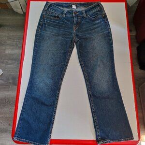 Silver Jeans Suki Capri women's size 30 denim blue straight leg